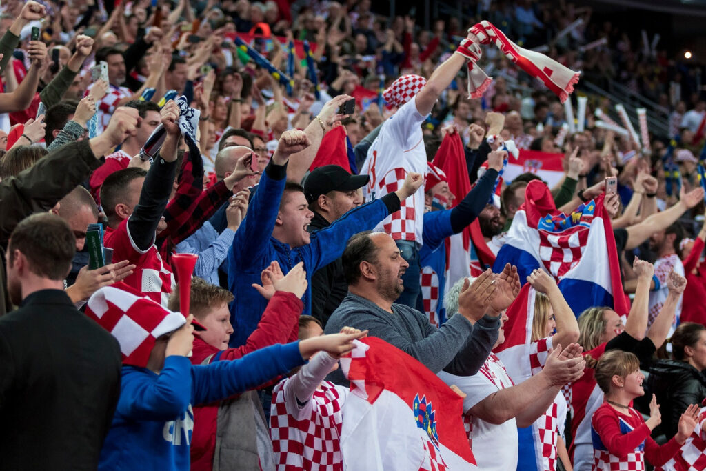 Fans von Kroatien im Fußball